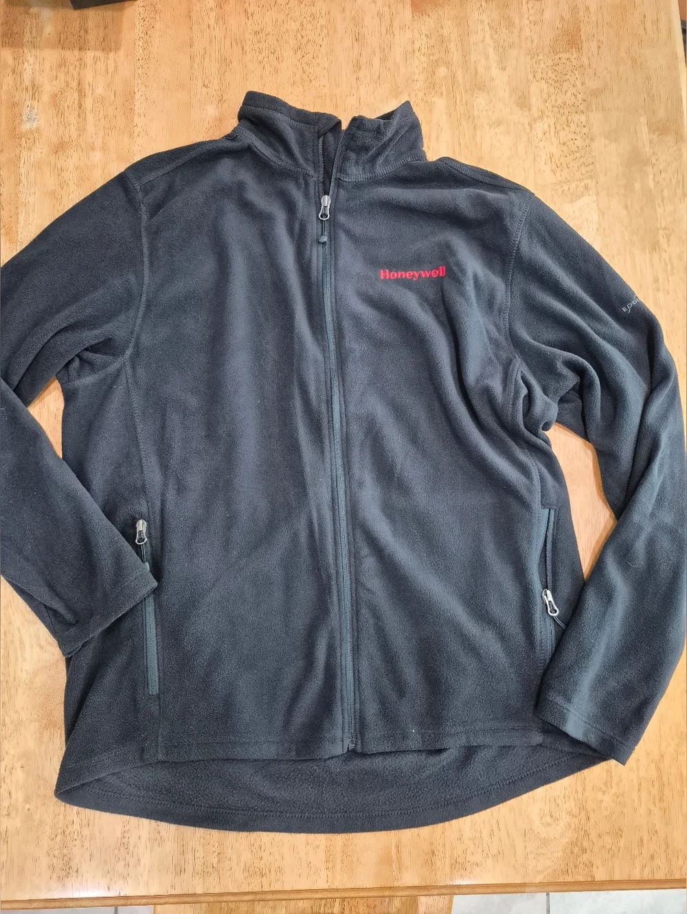 EUC Eddie Bauer Black Full-Zip Fleece Jacket